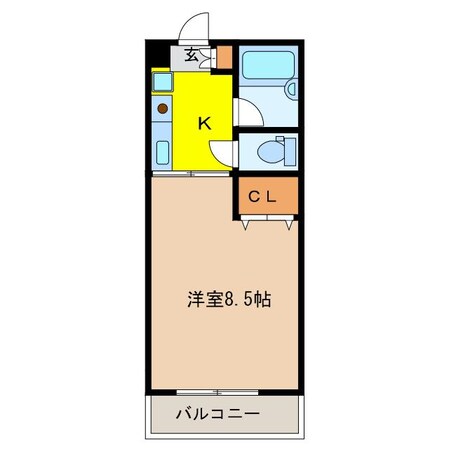 はよしハイツAの物件間取画像